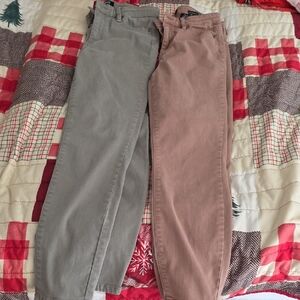 Buffalo David Bitton Gray and Pink Pants